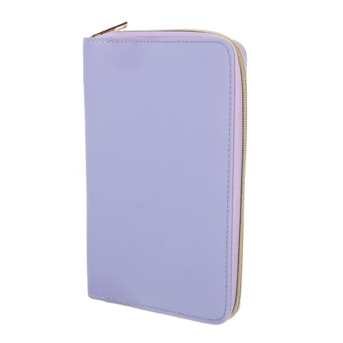Hemobllo A6 Refillable Budget Planner Binder with 6 Ring Structure, Pu Zipper Wallet Organizer for Cash Envelopes and Receipts, Efficient Organization for Students and Professionals