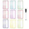 Hemobllo Magnetic Name Tags Stickers for School and Household Use, Rewritable Paper Labels with Lightweight Magnets, Convenient to Carry and Store, for Teaching and Organization