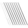 Hemobllo Stainless Steel Heart-shaped Drinking Straws Cleaning Brush Reusable Metal Bar Straws for Milk Tea and Birthday Party Supplies
