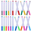 Hemoton 36pcs Erasable Liquid Chalk Markers for Windows and Chalkboards, 12 Colors Dry Erase Art Pens for Indoor Creative Work, Dust-free and Washable Plastic Markers Suitable