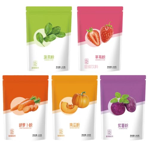 Hemoton 5pcs Non Toxic Finger Paints Powder with Natural Vegetable Colors, Creative and Colorful Painting Accessory Powder for Early Learning and Dexterity in Daycares and Preschool