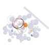 Hemoton 60pcs Plastic Gear Assortment Set for Car Robot Parts with Great Performance, for Product Design and Small Production DIY Mechanical Model Assembly