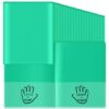 Henoyso 100 Pcs School to Home Folder with Pocket Plastic Heavy Duty Clipboard Folder with Clear Front Pocket Homework Take Home Folders for School Students Parent Teacher Communication (Green)