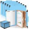 Henoyso 10 Pack Hanging Pressboard Classification Folders, 2 Pocket Dividers, Letter Size, 6 Fasteners, 3" Expansion, 1/3 Tab Cut, Recycled Manila File Folder Bulk Organizers for School Office Medical