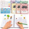 Henoyso 6 Pack Primary Composition Notebooks, 100 Pages Spiral Writing Journals for Kids K-2, Drawing & Handwriting Practice Workbook for Kindergarten, Preschool & 1st–2nd Students (Rainbow Color)