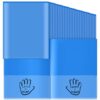 Henoyso 72 Pcs School to Home Folder with Pocket Plastic Heavy Duty Clipboard Folder with Clear Front Pocket Homework Take Home Folders for School Students Parent Teacher Communication (Blue)