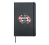 He Restores My Soul Bible Psalm 23 3 Floral Women Christian Hardcover Journal, Black