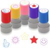 HEYTIMI 5 PCS Teacher Stamps for Classroom Self-Inking Rubber Behavior Stamps for Grading Cute Motivational Scoring Stamp Set for Homework Test Encouraging Students School Supplies(Style B Multicolor)