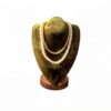 hezhuhe2258 Jewelry Towers Walnut Wood Velvet Jewelry Rack Organizer