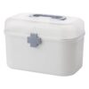 HHRJNUST Storage Box Bin Organizer with Organizing Removable Tray Empty First Aid Carrying Case for Vehicle, Clear, 26.5x15.5x18cm