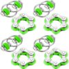 Hicarer 8 Pcs Fidget Toys Set Includes 4 Flippy Roller Chain and 4 Six Roller Bike Chain Toys Stress Reducer Anxiety Relief for Teens Adults ADHD, Autism, ADD(Green)