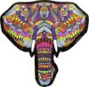 Hidden Shapes - Elephant - Jigsaw Puzzle for Adults - 300 Pieces - Hand Drawn - 75 Unique Hidden Shapes - Great Gift for Mom, Dad, Teens, Men and Women