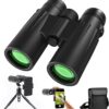 High-Powered 12x42 HD Binoculars for Adults-Waterproof Clear Low Light