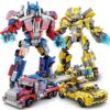 HIGH GODO Transforming Building Set, 2in1 Transforming Robot and Truck Building Kit, Cool Robots Gifts Toys for Teens Adults 14+ (879 PCS)
