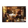 Highland Cow with Duck Funny Bathroom Jigsaw Puzzles for Adults 1000 Pieces, Fun and Challenging Family Game Great Gift Idea Jigsaw Puzzle 1000 Pieces(29.5x19.7in)