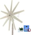 High Power 20000W Vertical Axis Wind Turbine Generator Kit, 12V/24V/48V with Wind Solar Hybrid Controller for Home Use