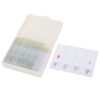 Hilitand 25 Animal Specimen Slides Glass Microscope Slides with Storage Box and Labels for Science Education Observation