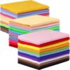 Hillsuren 36 Rolls Felt Fabric Sheet Bulk 8"x35" 1.4mm Thick Soft Felt Sheet 36 Assorted Colors Craft Fabric for DIY Craft Sewing Squares Nonwoven Patchwork