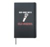 Hip Hop 90s Old School Vinyl Turntable Old School Hip Hop Hardcover Journal, Black