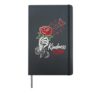 Hippie KINDNESS IS FREE Rose Gardener Funny Roses Hardcover Journal, Black