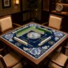 Hiseng Mahjong Mat for Table (Elegant Peony 6,90x90cm)
