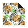 Hiseng Mahjong Mat for Table, Non-Slip Rubber Board Game Cover, Noise Reduction Silent Tabletop Pad for Tile Dominoes Poker, Washable Square Playmat (80x80cm,Pineapple 13)