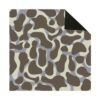 Hiseng Mahjong Mat for Table, Non-Slip Rubber Board Game Cover, Noise Reduction Silent Tabletop Pad for Tile Dominoes Poker, Washable Square Playmat (80x80cm,Leopard Print 10)
