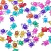 HJUHBDJ 432 Pcs Mini Resin Turtles with 2 Jumbo Storage Shells, Glow in The Dark Luminous Miniature Figurines 5 Sizes 10 Colors for Fairy Garden Dollhouse Accessories Fish Tank Decor DIY Crafts