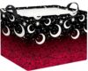 HKEC Rectangle Storage Basket with Handles,Collapsible Storage Bin,Books Box,Gift Basket(Dark Night Spiderweb)