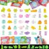 HKLMRO 100PCS Glow in The Dark Mini Resin Animals Mystery Blind Bag, Tiny Figurines for Fairy Garden, Dollhouse Decor, DIY Crafts, Kids Party Favors and Classroom Rewards