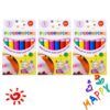 Hkrblvom 18PCS Puffy Popcorn Pens, 6 Colors, Heat-Activated 3D Art (3pcs)