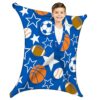 HKYPFGA Sports Pattern Sensory Body Sock, Full Body Stretch Wrap for Children with Autism Sensory Processing Disorder, Stress Relief & Relaxing for Kids, Large(9-12 Years)