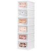Hlimior 6 Shelf Daily Weekly Clothes Organizer for Kids Foldable Weekly Hanging Closet Organizer with Door Plastic Closet Storage for Boys and Girls Monday Through Friday Essential Stuff