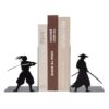 HOBBIESAY 1Set Samurai Bookends for Bookshelves Metal Bookends Decorative Bookend 11.5x8.7 Inch Non Skid Book End to Hold Books for Home Living Room Desk Shelf Decor Office Library
