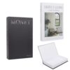 HOBBIESAY 2PCS Decorative Hidden Storage Books 2 Styles Black Faux Book Box Set Decorative Books for Shelves Book for Decoration with Secret Compartment Modern House Coffee Table Decor