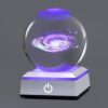 hochance 3D Galaxy Milk Way Crystal Ball Nightlight Multicolor Decolamp for Science Astronomy Space, for Boyfriends Husband Him,Presents for Fathers Kids Boys Birthday