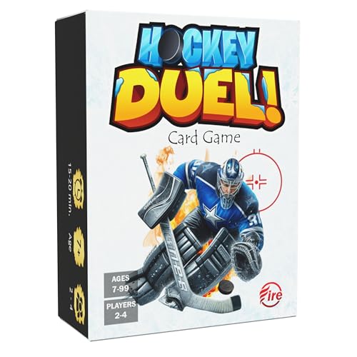 Hockey DUELl! Card Game – Fast-Paced Puzzle & Strategy Game for Kids, Teens & Adults | 2–4 Players or Team Play | Ages 7+ | Youth Ice Hockey to NHL-Inspired Sports Family Game Night Fun.