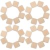 Hoement 100pcs Unfinished Square Wooden Cutouts Made of Drillable Wood Material, Suitable for Painting and DIY Crafts, and Adults Art Projects
