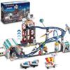 HOGOKIDS Space Roller Coaster Building Toy 926PCS Coaster Building Set Features Lift Platform, Satellites, Rocket Buildable Space Rollercoaster Adventure Park for Adults Kids Girl Boy Ages 6+years old