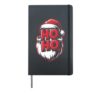Ho Ho Ho Santa Beard Christmas Funny Xmas Holiday Hardcover Journal, Black