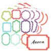HOIIOH 180-Pack Large Name Tag Labels, 2.95" x 2.16" Plain Blank Stickers