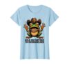 Hold On Partner I'm Overwhelmed Cowboy Frog Design T-Shirt, Women, Baby Blue, Large
