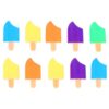 Holibanna 10pcs Ice Cream Bar Highlighters Set with Unique Ice Cream-shaped Design, Pp Material, No Peculiar Smell, for Handbag or Pencil Case, for Highlighting Important Notes Random Color