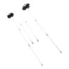 Holibanna Chimney Cleaning Brush Set Multifunctional Flexible Nylon and Metal Chimney Sweep Tool with Two Brush Head Sizes and Extendable Rod Kit for Fireplace and Dryer Vent Cleaning