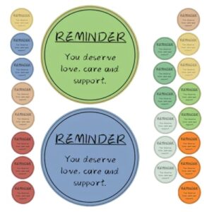 HOLIDYOYO 24 Sheets Positive Stickers Pack with Self Adhesive Design Motivational Words Paper Stickers for Helmets and Cars for Students and Teachers at Gym or Bar