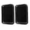 HOLIDYOYO 2pcs Stainless Steel Dissection Tray with Integrated Wax Lining, Rectangular Polished Lab Tray 12x8x1.4 Inches, Supports Fast Cleaning and Prevents Liquid Spills for Biology Lab