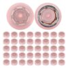 HOLIDYOYO 45pcs Pink Miniature Windmill Bearings Set for DIY Craft Pinwheel Assembly with Seamless Quiet Rotation and Smooth Spinning Action, Plastic and Iron Accessories for Garden