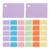 HOLIDYOYO 600pcs Color Coded Index Card Boxes with 600 Heavyweight Punched Paper Note Cards, Standard Size with Smooth Writing Surface, Easy Carrying Flashcards for Office and Classroom