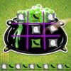 Hollowfly Halloween Tic Tac Toe Bean Bag Game Bubbling Pot Party Favors Bean Pillow Cushion Family Night Halloween Activities 1 Pot Felt Mat 10 Bats and Ghosts Bags for Indoor Outdoor Yard Background