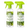 Homebright Lime & Calcium Remover Spray, Lemongrass Scent, Plant-Based Cleaning Formula, Soap Scum, Lime Scale & Calcium Build-Up, Multi-Surface Bathroom Cleaner, 16.9 fl oz (Pack of 2)